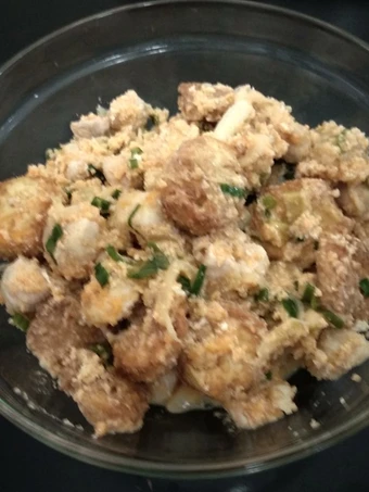 Cara Gampang Membikin Resep Tahu ayam saus telur asin yang Lezat Anti Ribet, Lezat Sekali