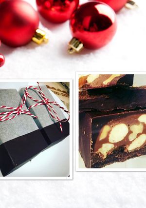 Foto di Torrone cioccolato e nocciole