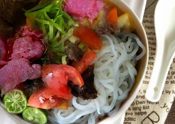 Langkah Mudah untuk Membuat 424. Soto Padang Iga Sapi dengan Shirataki #AnjangsanaKhas_SotoPadang yang Bisa Manjain Lidah