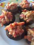 Champiñón Portobello relleno