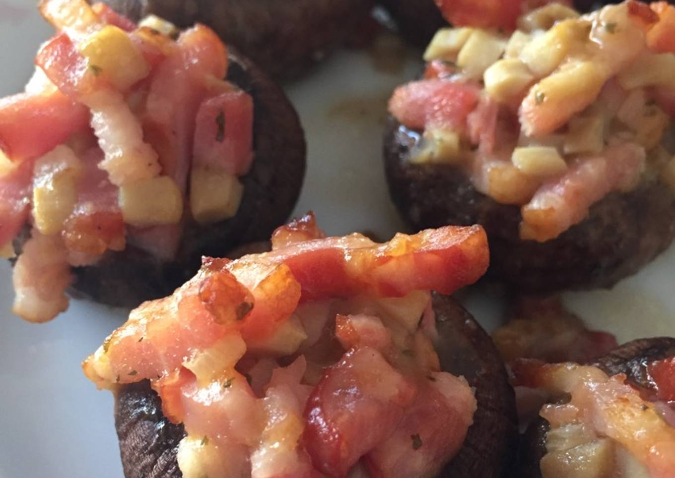 Champiñón Portobello relleno
