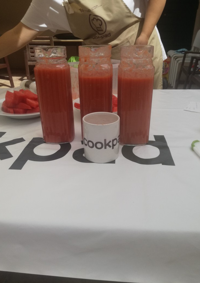 Una foto de Gazpacho de sandía