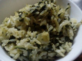 Arroz con espinaca