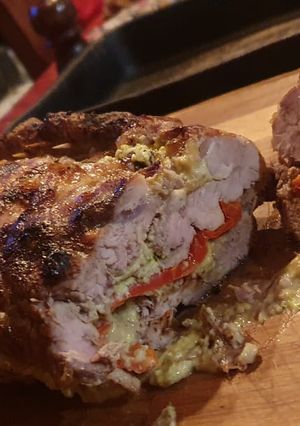 Una foto de Solomillo relleno a las brasas😜🤗