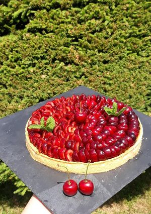 Une photo de Tarte amandine cerises