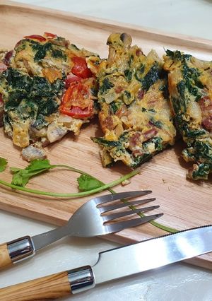 羽衣甘藍義式烘蛋 Frittata 的食譜成品照片