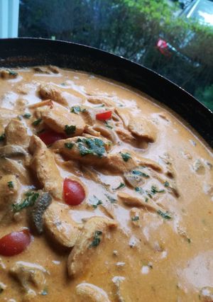 Toszkán csirkeragu recept fotója