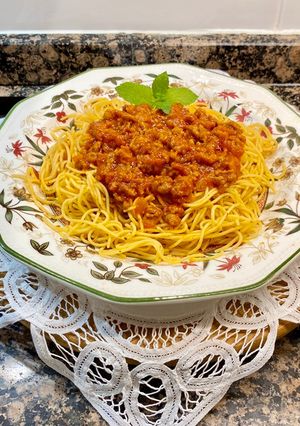 Foto principal de Spaghettis picantes a la boloñesa sin gluten