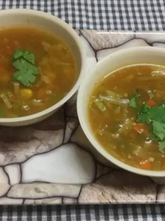 A picture of Mixed Vegetable Soup.