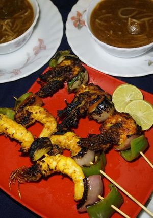 চিংড়ি বারবিকিউ ফ্রাই (chingri barbecue fry recipe in Bengali) রেসিপির প্রধান ছবি