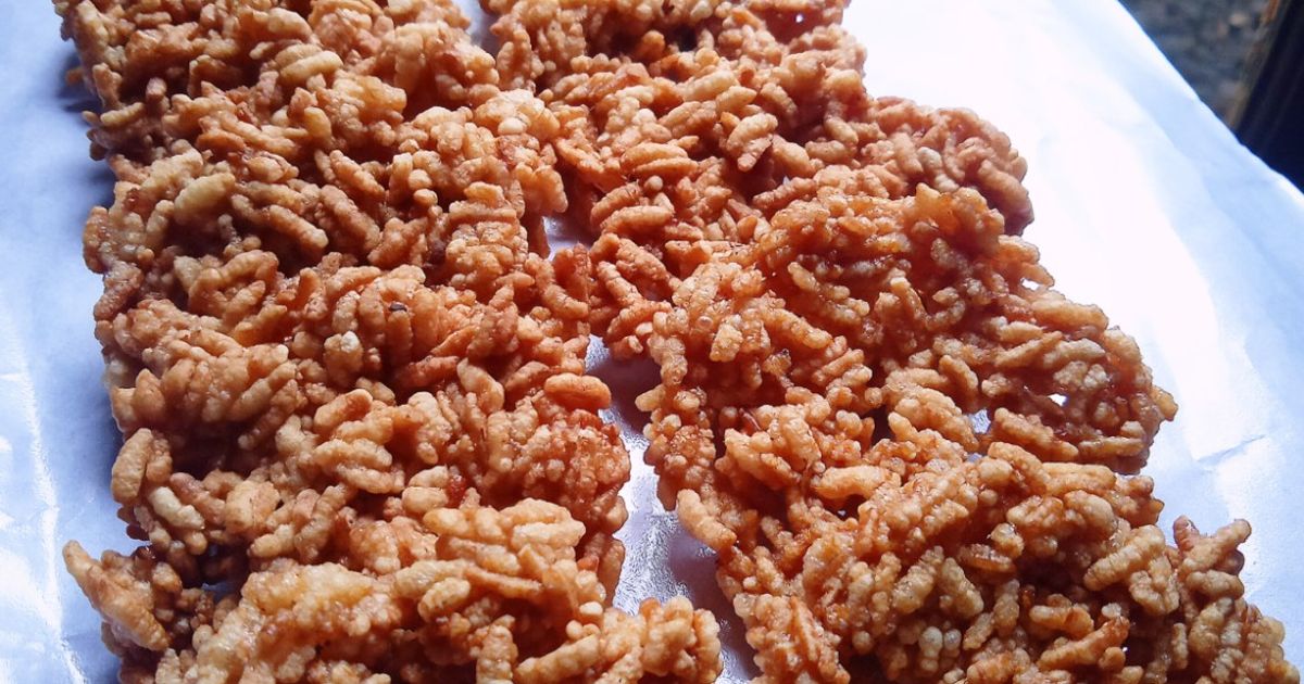 Resep Rengginang Manis Gula Merah~Sticky Rice Crackers W/ Brown Sugar😋
