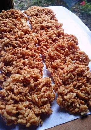 Foto resep Rengginang manis gula merah~Sticky rice crackers w/ brown sugar😋