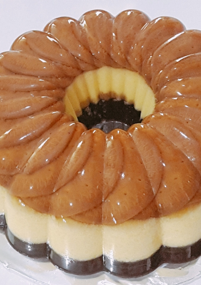 Foto resep Puding marie regal 3 lapis