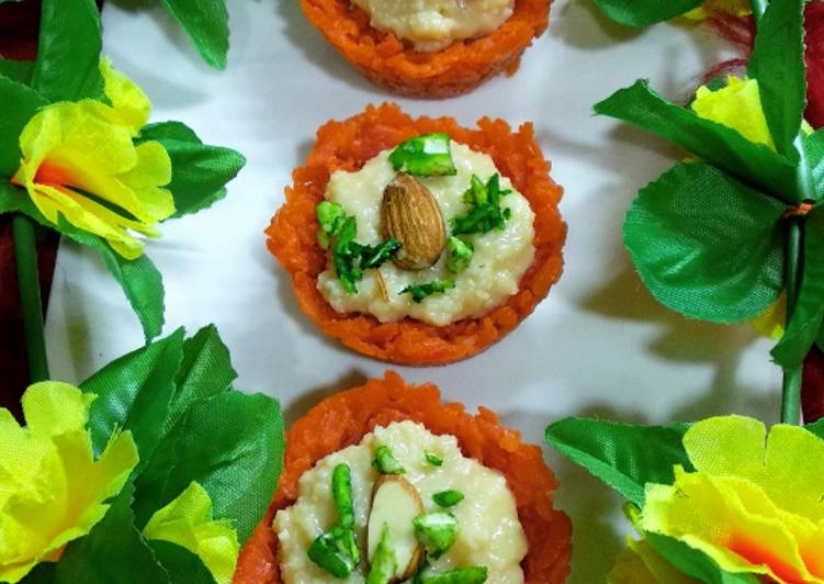 Carrot basket with rabdi