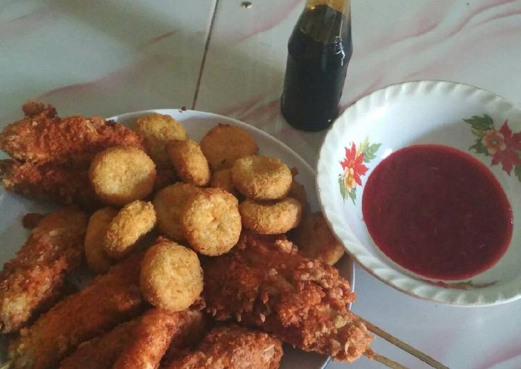 Nugget tahu,vs nugget tempe