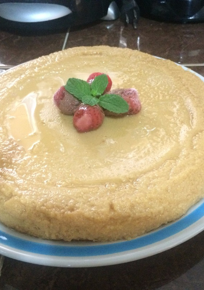 Una foto de Flan casero