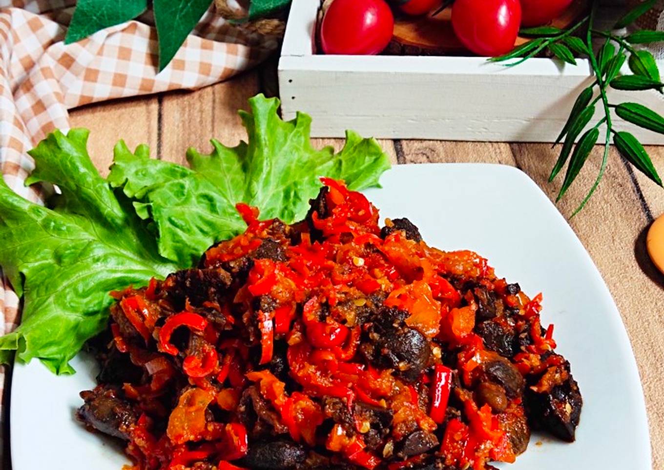Balado Hati Ampela Ayam