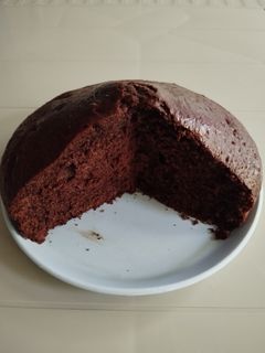Una foto de Pastel de chocolate y yogurt