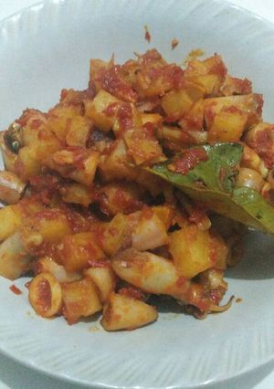 Foto resep Sambel Asam Cumi Kentang