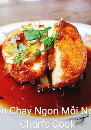 Hình của món Trứng chiên kho nước tương.