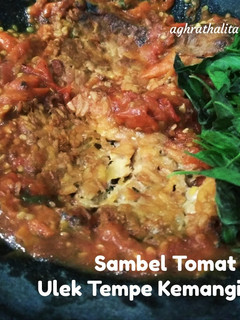 Foto resep 111. Sambal Tomat Ulek Tempe Kemangi