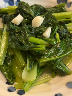 蒜炒小松菜 的食譜成品照片