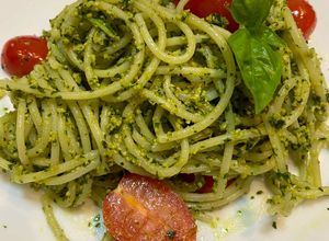 Foto resep Quinoa Spaghetti with pesto sauceSpageti quinoa dengan saus pesto