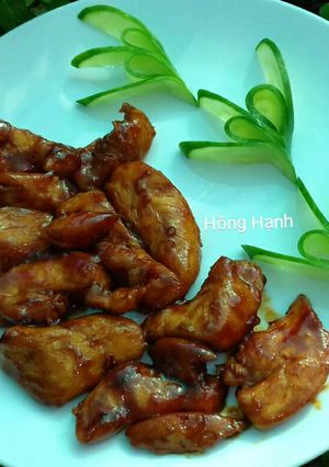 Hình của món Ức Gà Sốt Mật Ong.