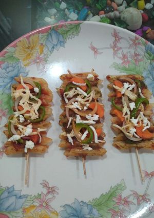 पास्ता पिज़्ज़ा (pasta pizza recipe in Hindi) रेसिपी मुख्य फोटो