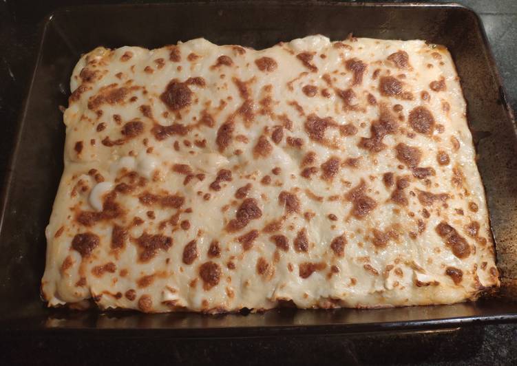 Canelones de carne picada de pavo