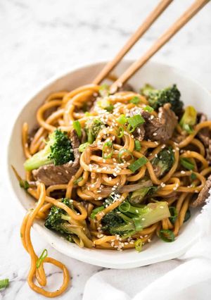 A picture of Beef & Broccoli Noodle Stir Fry.