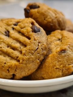 Una foto de Galletas de coco y chocolate