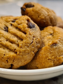 Una foto de Galletas de coco y chocolate