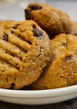 Una foto de Galletas de coco y chocolate