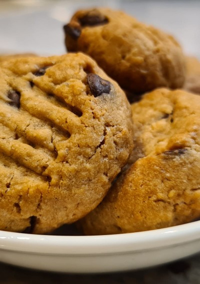 Una foto de Galletas de coco y chocolate