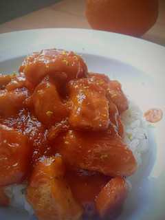 Una foto de Pollo a la naranja en Instantpot