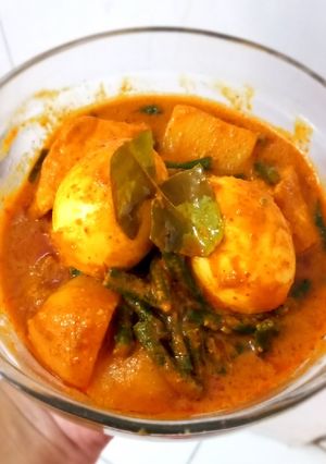 Foto resep Gulai telur kentang tahu dan kacang panjang