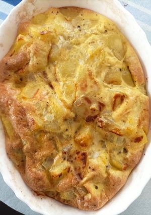 Une photo de Fritatta pommes de terre et jambon