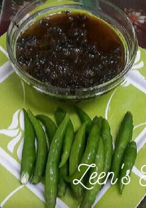 A picture of Instant Green Chilli Chutney.