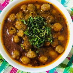 A picture of Chole soup.