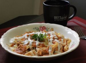 Una foto de Chilaquiles keto