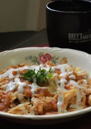 Una foto de Chilaquiles keto