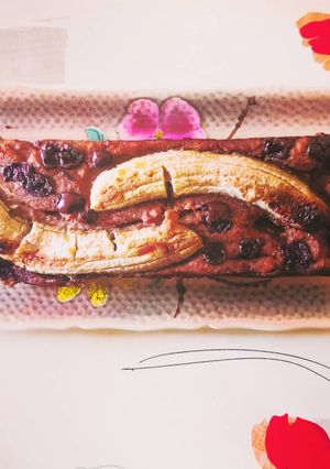 Une photo de Banana bread moelleux, sans gluten, sans sucre et sans oeuf