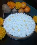 Pie de chocolate con merengue suizo y salsa de mandarina