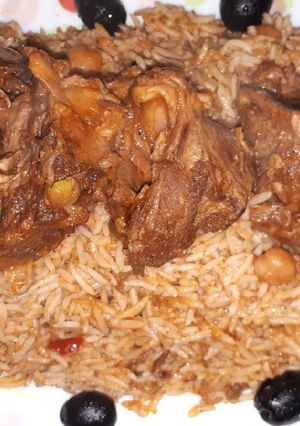 صورة لوصفة اروز بسماتي باللحم غنمي