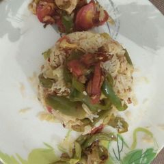 A picture of Chicken vegetable rice.