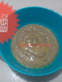 Foto resep Mpasi 6m+ Bubur Daging Sapi