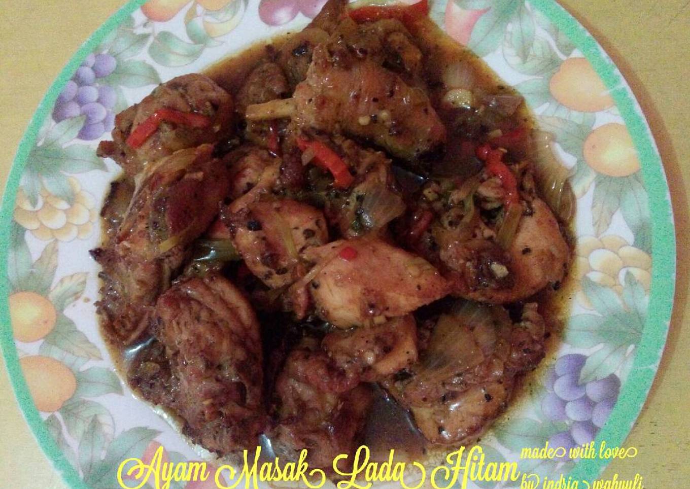 Ayam Masak Lada Hitam (Chicken Black pepper Sauce)