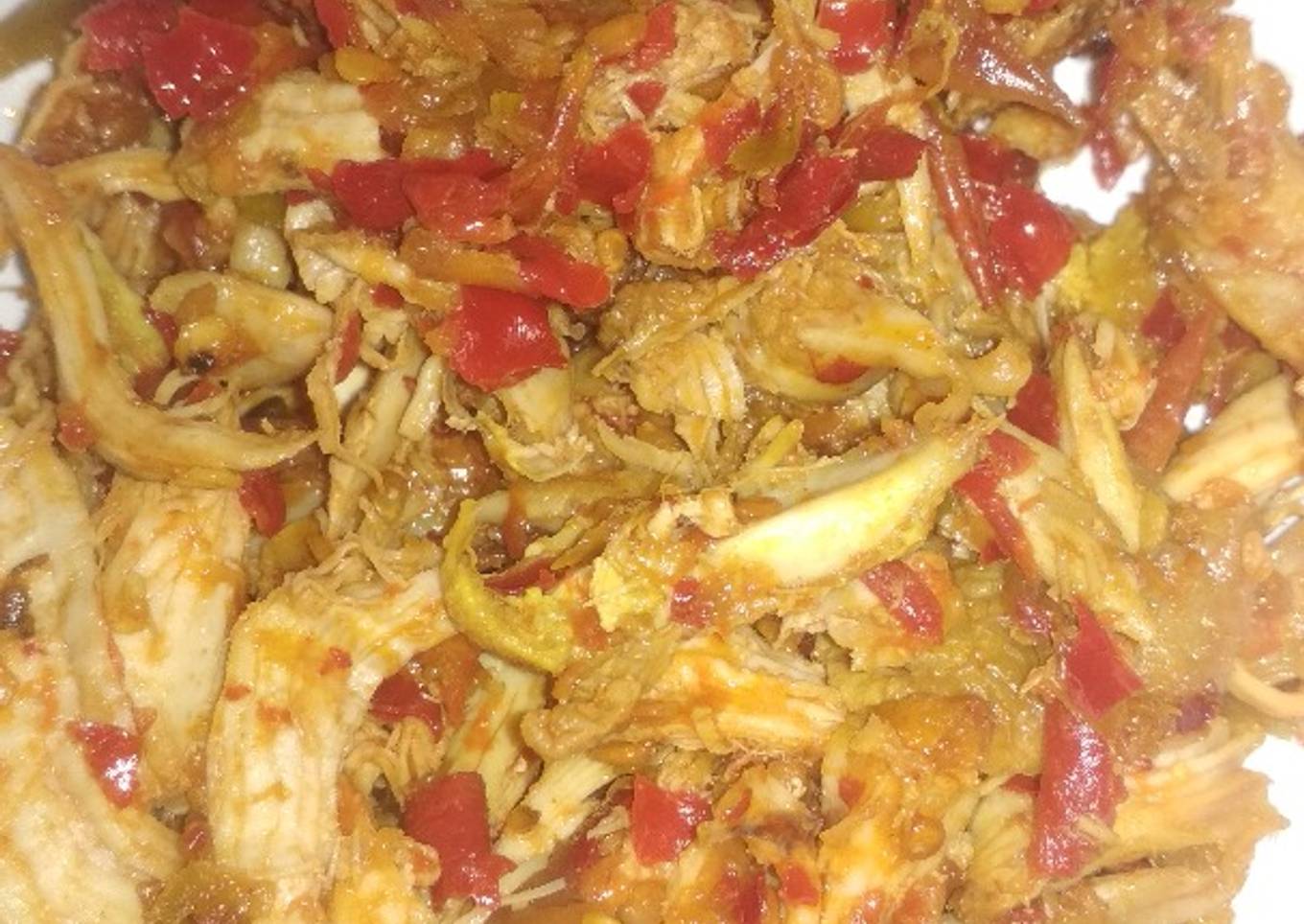 Ayam suwir balado