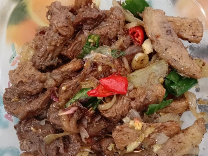 Langkah Gampang Membuat Resep Daging Sapi Lada hitam Anti Ribet, Menggugah Selera